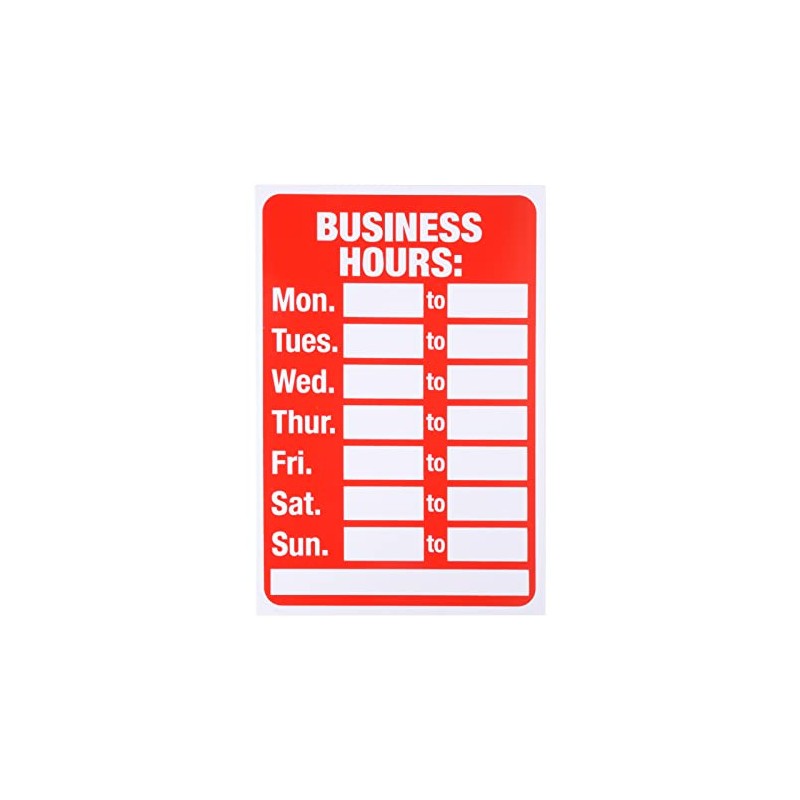 Business Hour Sign Time Table Timetable Welcome Hanging Sorry Double