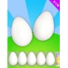 Set Of 5 Large Poly Foam Easter Deco Craft Eggs