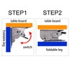 2 Pack Folding Lock Extension Table Bed Leg Feet Support