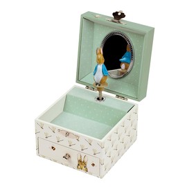 Trousselier 6260366 Music Box for Children, Peter Rabbit, Jewellery Box with Pull-Out Drawer, Jewellery Box, Storage, 1 Piece (Pack of 1)