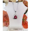 Schöner-SD Triangle Crystal Pendant Necklace 925 Silver, Sterling Silver Silver