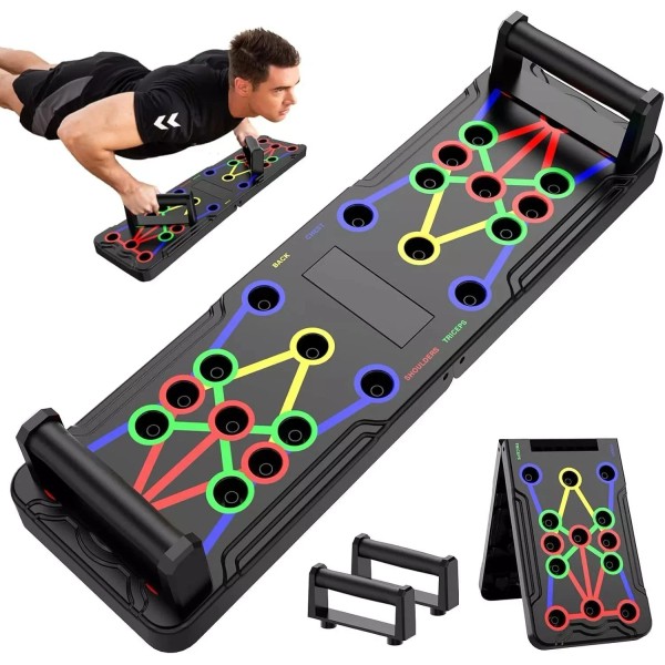 Multifunction Push Up Rack Board System Fitness Workout Train Gym