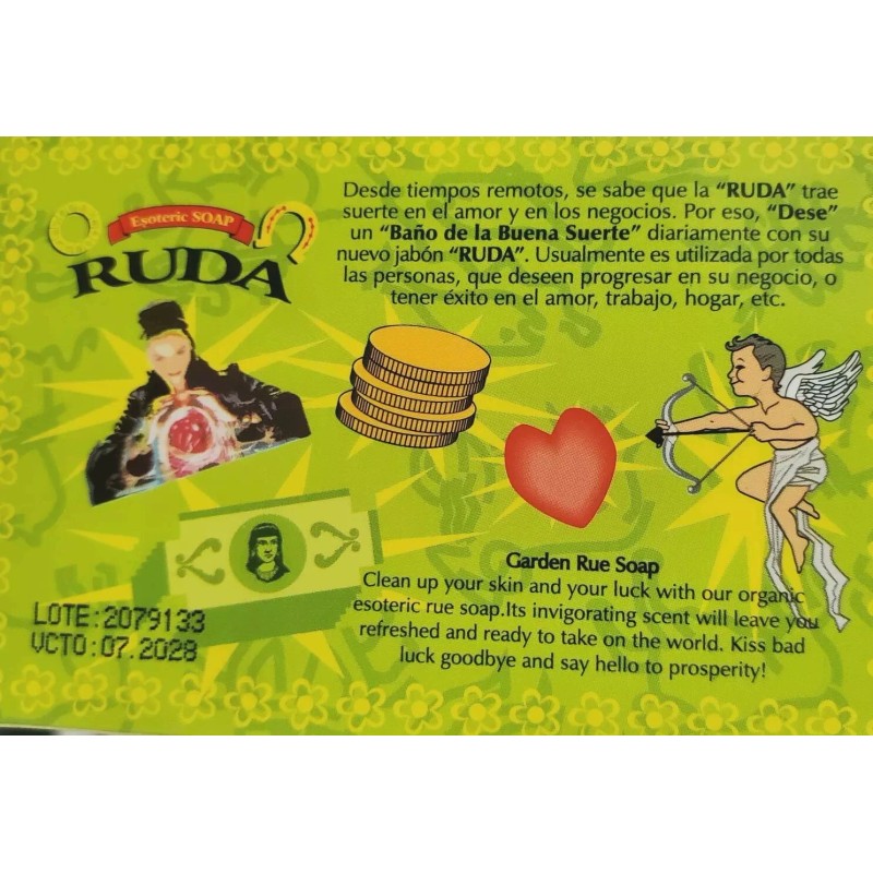 Garden Rue Soap (3 bar soaps) Jabon De Ruda Esotérico