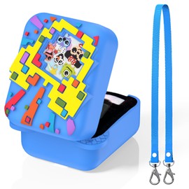 Silicone Protective Case for Bitzee Interactive Toy Digital Pet – Shockproof, Anti-Scratch, Washable Cover with Lanyard (Blue)