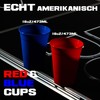 InnoNeeds, Party Cups Set, 22 Hard Plastic Cups (11 Red,