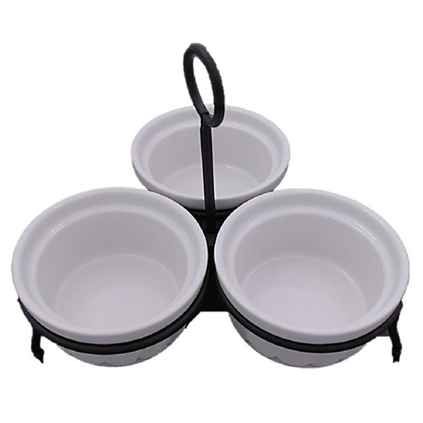 Gibson home holder condiment with metal rack stand