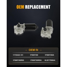 ROADFAR Front Windshield Wiper Motor - 12V,5 Pins,for Ford,for Mazda & for Mercury Models - Explorer,E-150,E-250,E-350 Econoline,for Ranger,for Escort,for Thunderbird,B2300-Replaces 1F8067350A