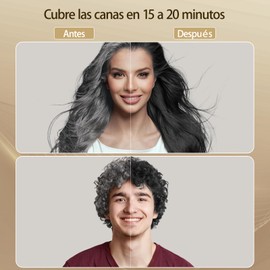 150 ml Black Hair Dye Shampoo, Shampoo Negro para Cubrir Canas – 3 en 1 Color, Limpieza y Cuidado, para Hombres y Mujeres, con Ingredientes Herbales, Dura Hasta 15 Días