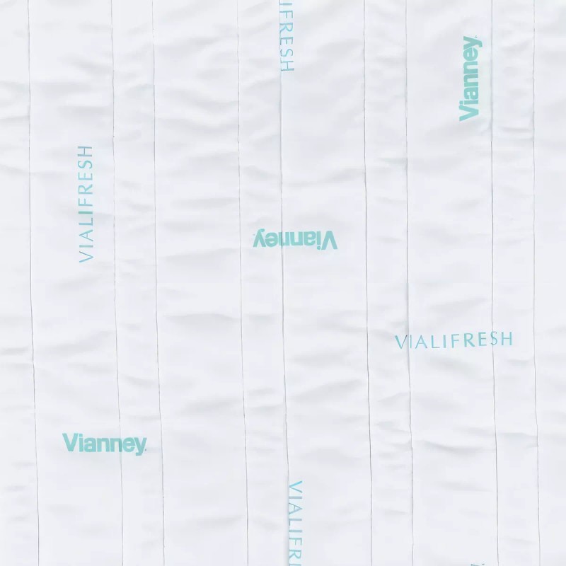 Vianney Vialifresh 1.9x1.35m cubrecolchón blanco matrimonial