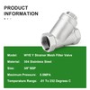 TAISHER 1 Piece 304 Stainless Steel 3/8 Inch BSP Female