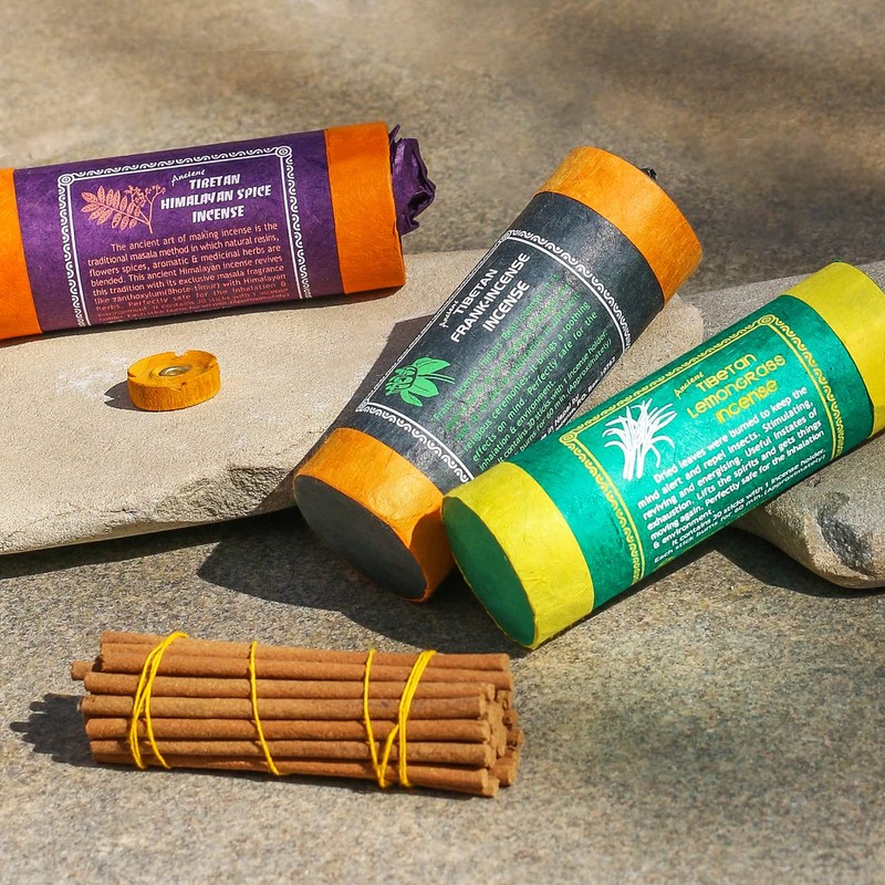Original Tibetan Incense Sticks Set Spiritual 3 x 30 Pieces,