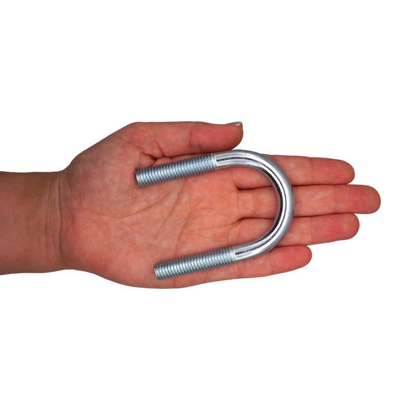 SKIR'CO (Pack of 2) Zinc Plated Round U Bolt M10