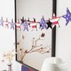 AquaChase Patriotic Wooden Banner Decor, Retro Stars and Strips Printed