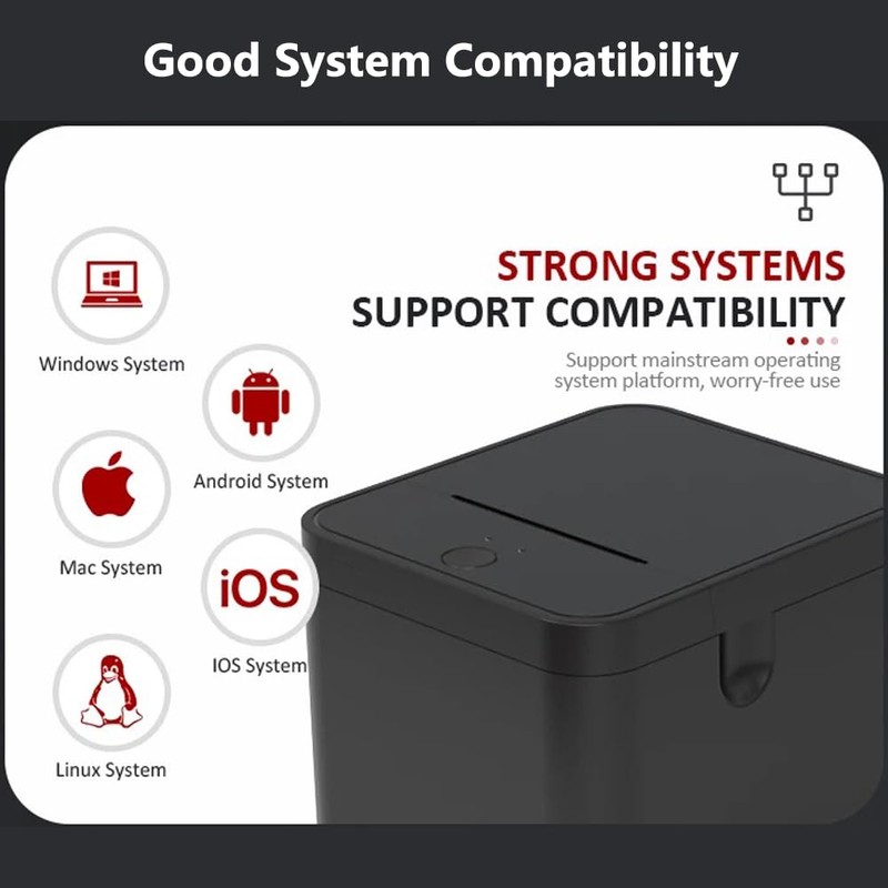 Gugxiom POS Printer, 58mm USB Thermal Receipt Printer, Restaurant Kitchen