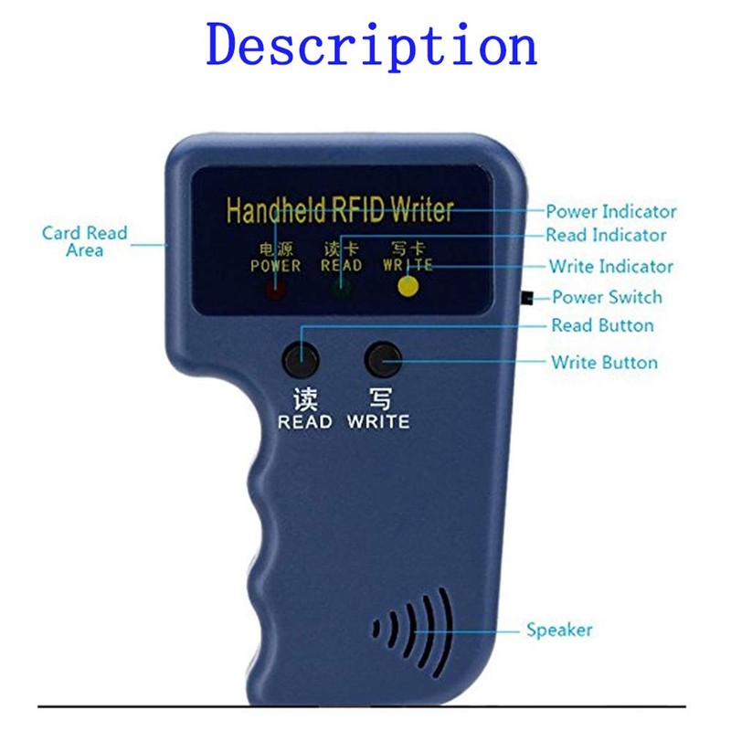 OBO HANDS Handheld 125KHz RFID Blocking Reader Writer Copier Duplicater