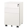 DEVAISE Locking File Cabinet, 3 Drawer Rolling Pedestal Under Desk