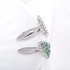 Green Christmas Tree Shaped Cufflinks