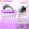 EYDEVRO Wispy Cluster Lashes Kit Natural Eyelashes Individual Kit 192