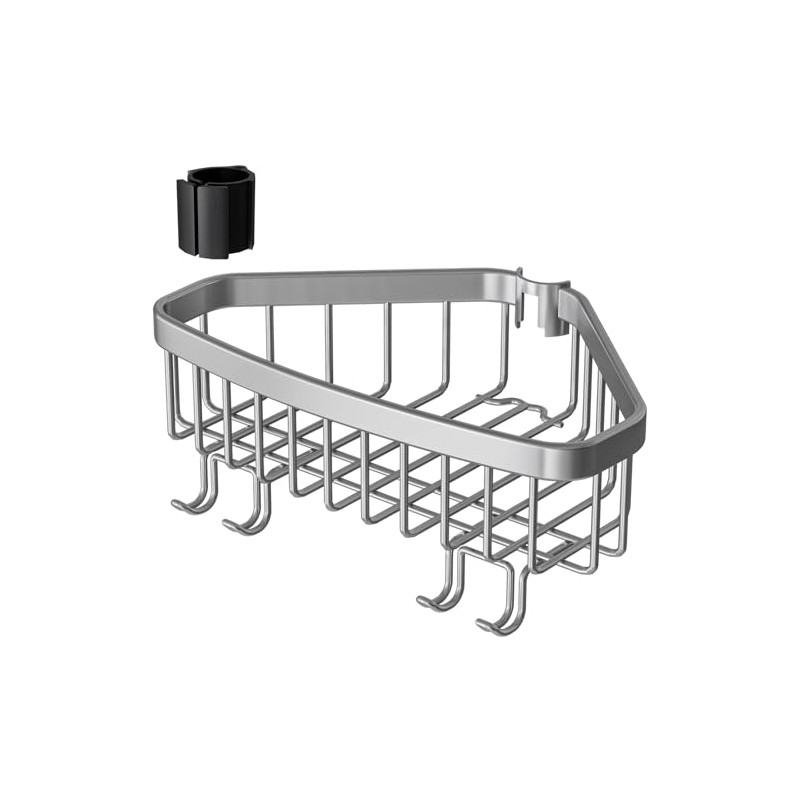 Fits Corner Shower Caddy Tension Pole Only: 1 Pack Stainless