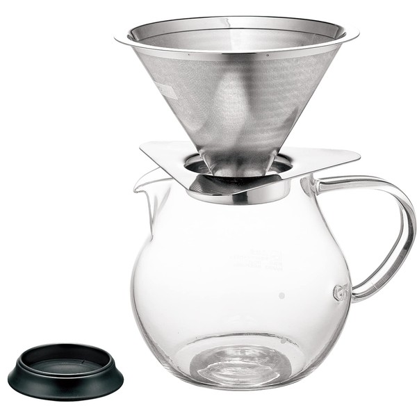 McMar AA0112 Coffee Dripper Cafe Metal & Coffee Pot 16.9 fl oz (500 ml)