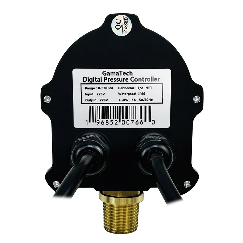 GamaTech Pressure Switch for Water Pump and Air Pump, Digital