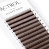 Brown W Eyelash Extensions 3D Volume 0.07D Curl 8-15mm Easy