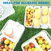 Generisch Storage Containers for Fridge with Lid, Divided Snack Storage