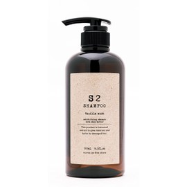 S-2 Shampoo Highly Moisturizing Amino Acid Shampoo with Shea Butter (Vanilla Musk, 16.9 fl oz (500 ml)