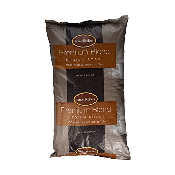 Farmer Brothers Ground Coffee, Medium Roast, 100% Arabica Coffee - 5 lb Bag