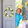 Easter Wreath Easter Eggs Daisy Garland Simulation Plants Door Hanger