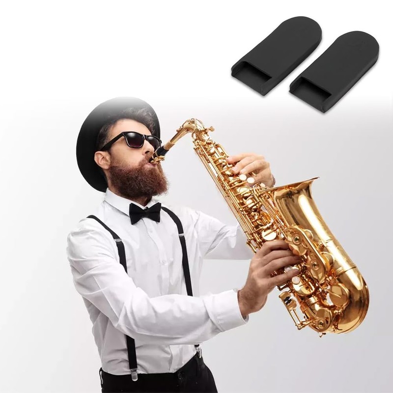 Saxophone Thumb Rest Cushion, 2 Pieces Thumb Rest Sax Rubber