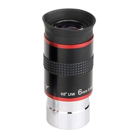 SVBONY Eyepiece Eyepiece for Astronomical Telescope 6mm 68° Super Wide Angle Telescope Accessories 31.7mm Effective Diameter Black