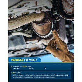 PHILTOP Catalytic Converter Kit Direct-Fit Fit For 1998-2002 Accord 2.3L - Replace# 16370, 642682, 40234Stainless Steel (EPA Compliant)