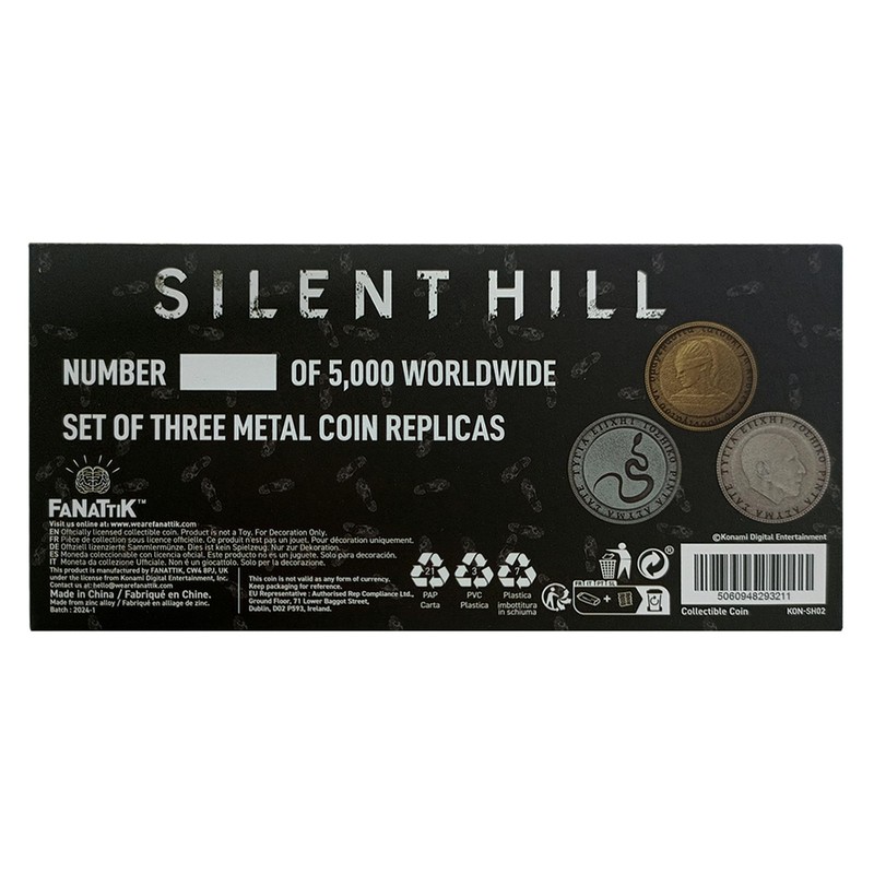 Fanattik Silent Hill - Set di Monete da 105 Puzzle
