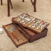 MEEDEN PRO Wood Artist Supply Storage Box - 3 Drawers