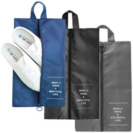 DELUXEFOX Shoe Bag, 3 Pieces, Waterproof, Dustproof, Odor Resistant, Ultra Lightweight, Shoe Case, Sports Storage Bag, Unisex, Travel, Business Trip, Sports, Shoe Storage Case, Sneakers, Convenient to