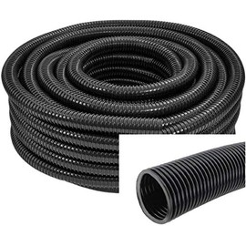 Spares2go 20mm Flexible Corrugated Water Butt Extension Overflow Connector Hose Pipe (5 Metre)