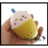 2 Bubble Tea Drink Squishy Squeeze Stress Ball Soft Doh