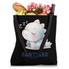 Santiago Baby Sleeping Dino Baby Boy Name Tote Bag