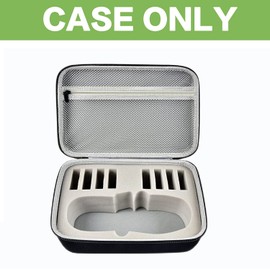 Case Compatible with DYMO LetraTag LT-100H Handheld Label Maker Machine, Holder for Labeler Makers Printer Machine & Labeling Tapes Refills, with Mesh Pocket for Accessories- (Grey Sponge)