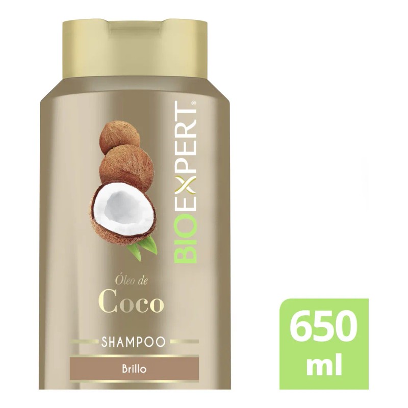 BIOEXPERT Shampoo leo de Coco, recubre el cabello dejndolo radiante