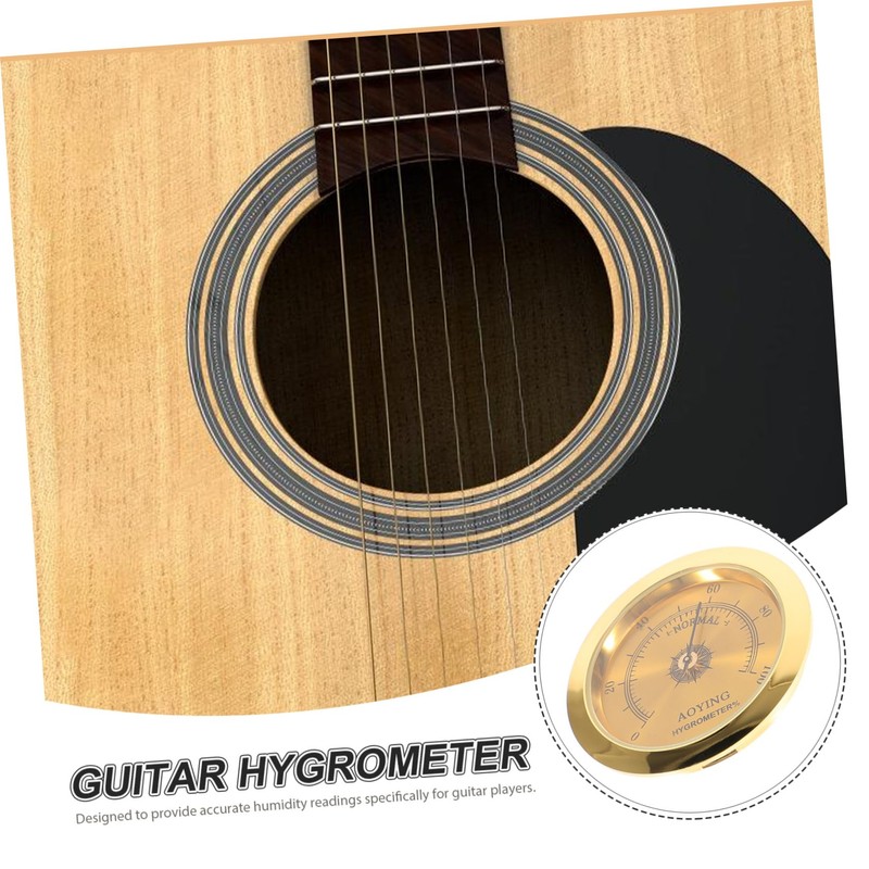 VICASKY Guitar Hygrometer Humidity Meter for Acoustic Folk Guitars Humidity