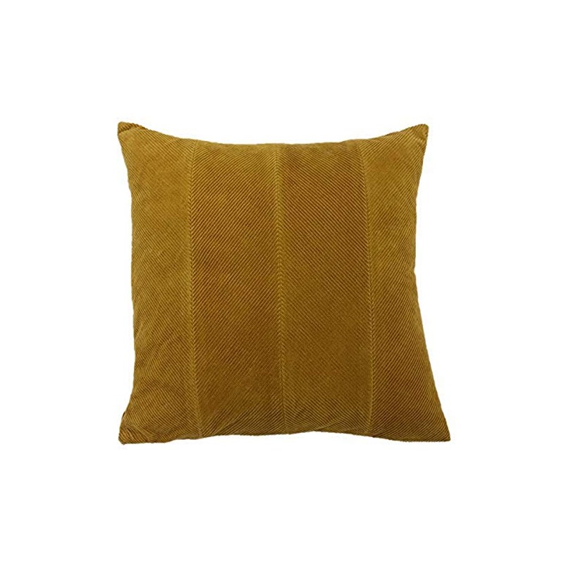 Furn Jagger Cushion Cover-Cotton-Ochre Yellow-45 x 45cm (18" x 18"
