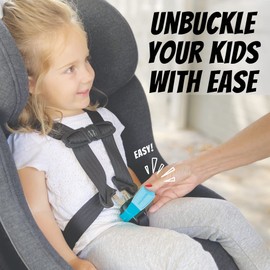 UnbuckleMe Car Seat Buckle Release Tool - As Seen on Shark Tank - Makes it Easy to Unbuckle a Child's Car Seat - Easy Tool for Parents, Grandparents & Older Children (1 Pack, Aqua)