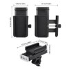 Bike Light 3LED USB Rechargeable Rotatable Headlight with Power Display