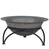 Sunnydaze 23.5-Inch Fire Wood-Burning Cast Iron Fire Pit Bowl and
