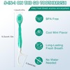 FOREVIVE Mini Toothbrush Disposable with Toothpaste,Tongue Scrapers,Floss and Pick.Travel Tooth