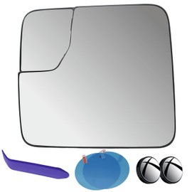EAP Driver Side Mirror Glass Compatible with Ford Bronco 2021-2025, Heated Without Auto Dimming M2DZ17K707A
