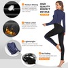 HiZiTi Ropa interior térmica para mujer, conjunto de pantalones largos
