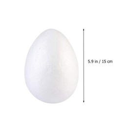 Pack of 5 Styrofoam Eggs 15 cm Large Craft Eggs Easter Eggs Styrofoam Eggs for Crafts Painting Balls Balls for DIY Crafts Toys Wedding Easter Nest Filler